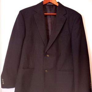 DOCKERS Men's Size 40R Blazer Suit Jacket Sport Coat BLACK Two Button